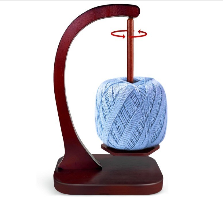 Meccanismo di tornitura magnetico in metallo Spinner di filati di legno per la maglieria e l'incrocio