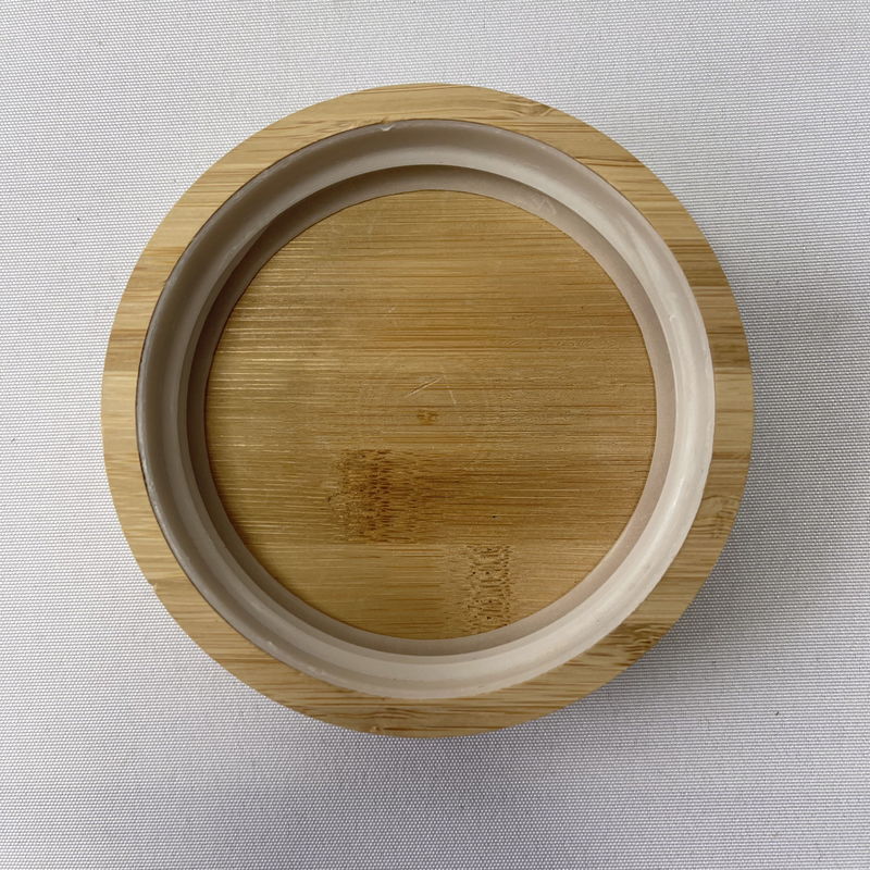 Capo in legno 10,9x2,4 cm per la lattina di vetro alimentare a tua scelta di colore semplice o personalizzato