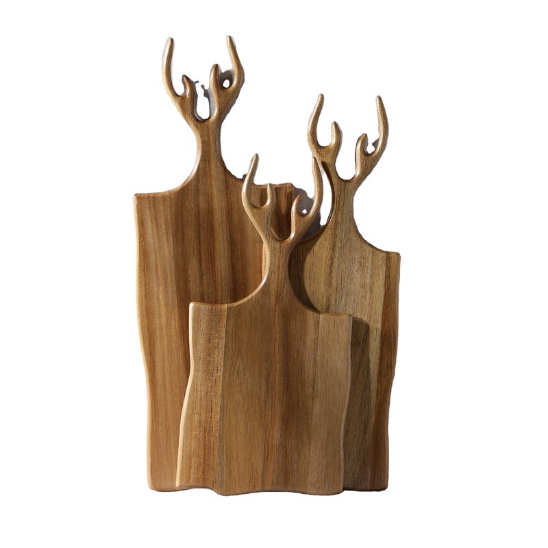 Tavole per il taglio di acciaio da oliva multiuso Set di 3 con maniglia di dimensioni personalizzate