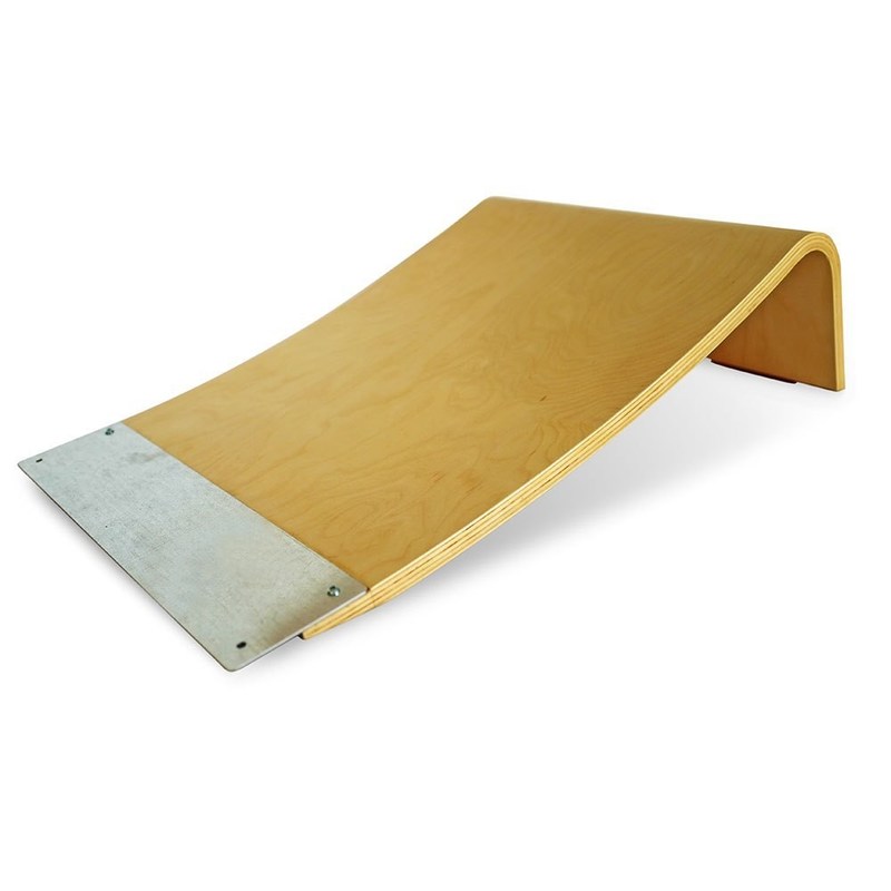 7.9" Rampa di lancio in legno bruciato per skateboard, biciclette, rulli e auto a motore