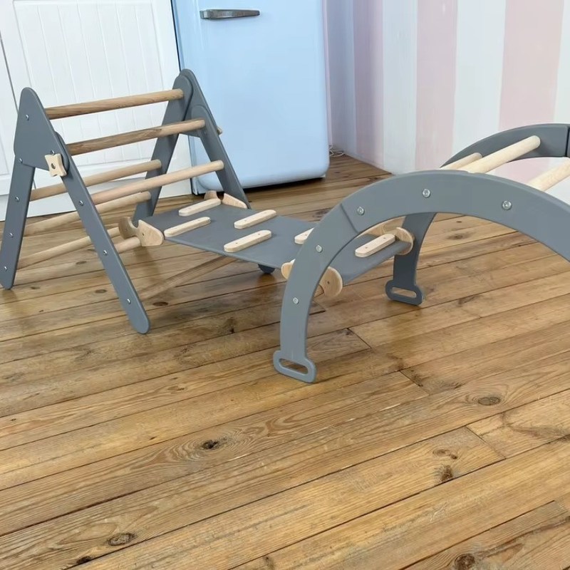 Montessori Set di arrampicata per bambini triangolari indoor Climber nella vostra scelta di colore