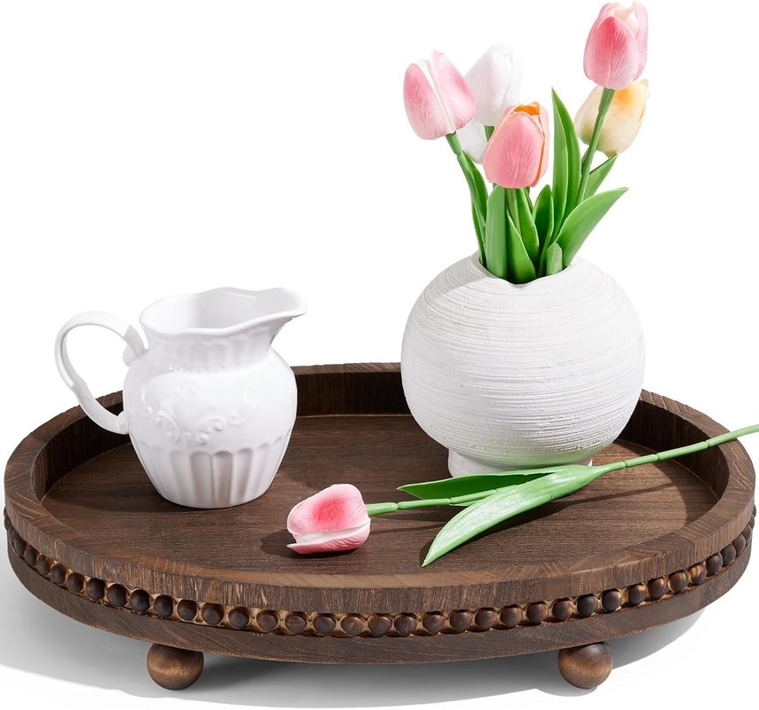 Disegni personalizzati vassoio decorativo in legno per cucina e tavolo da pranzo in stile rustico