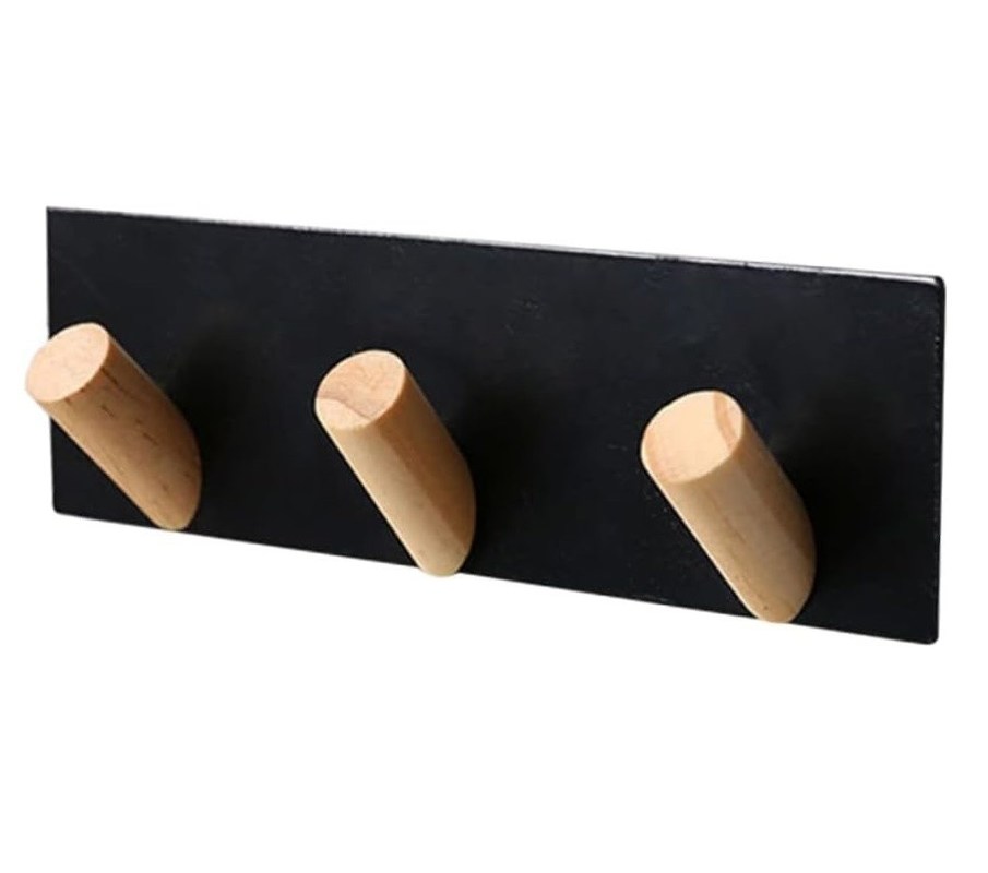 Tavola di ferro per edifici per uffici a chiave a gancio rustica montata a parete 7,75" L x 7,75" W x 48,5" H