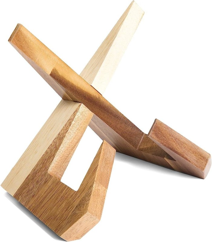 Comodo portalibri per la cucina Regolabile Acacia Cucina Libro Stand Dimensioni personalizzate