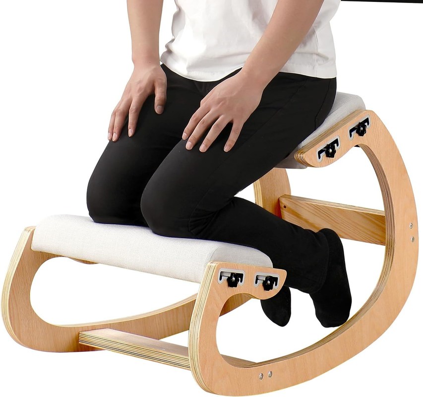 Negozi di regali Migliora la tua postura con un sedile ad angolo Sedile a dondolo ergonomica in legno