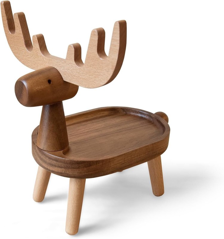 Home Decorativo vassoio in legno con forma personalizzata 7.75 "L x 7.75" P x 48.5 "H