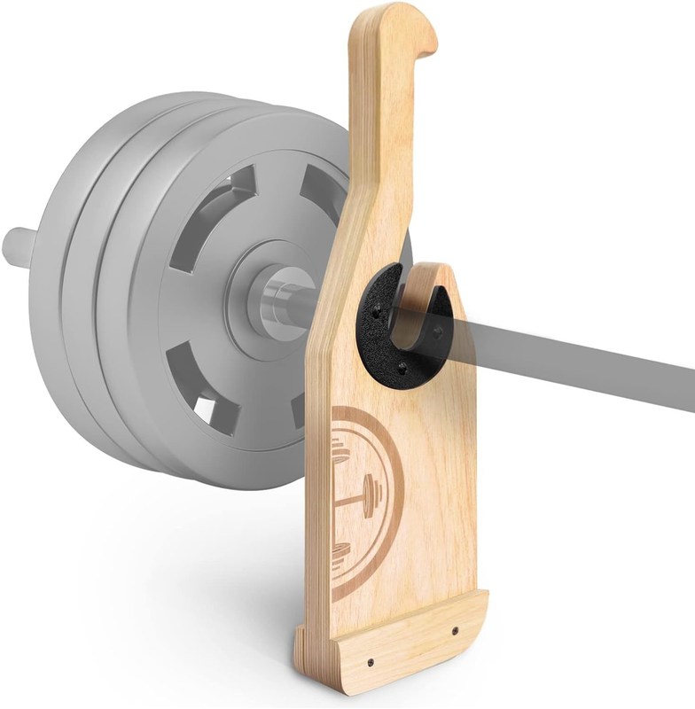 Manico antiscivolo di legno Deadlift Barbell Jack per l' allenamento con pesi Bar Stand Logo personalizzato