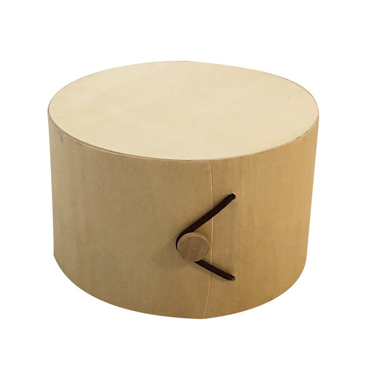 Scatola di imballaggio per pasticche di formaggio artigianale in legno morbido non finito per regalo