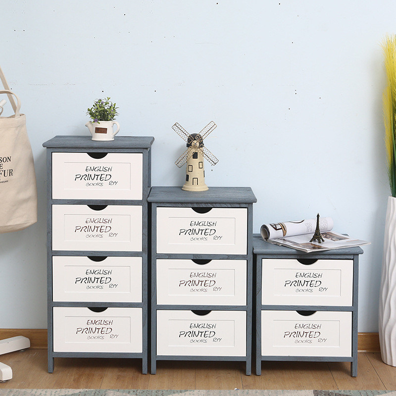 Moderno stile francese Tallboy cassetto con 4 cassetti Logo personalizzato accettato