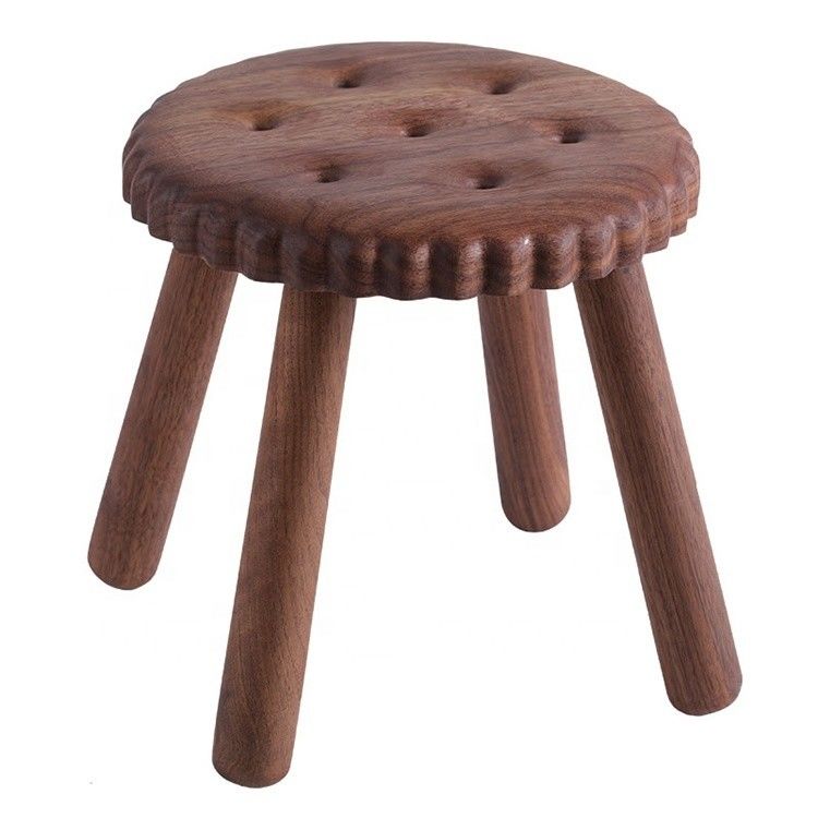 Delizia per bambini piccoli Stagli di legno personalizzati in forma di biscotto in legno di noce di faggio