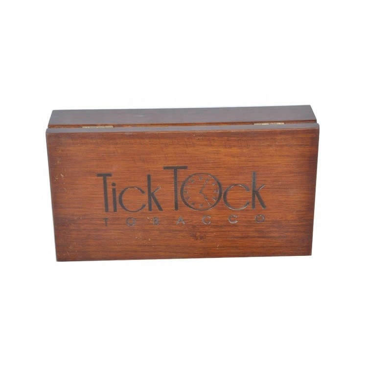 Logo e colore personalizzabili Cassa per sigarette in legno con finitura verniciata
