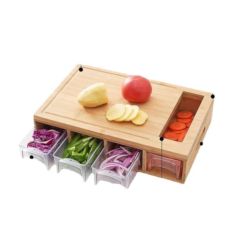 Disegno di taglio in legno a colori semplici per cucina multifunzione