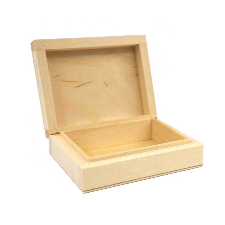 Cassa di scatola di legno a tema vento per decoupage