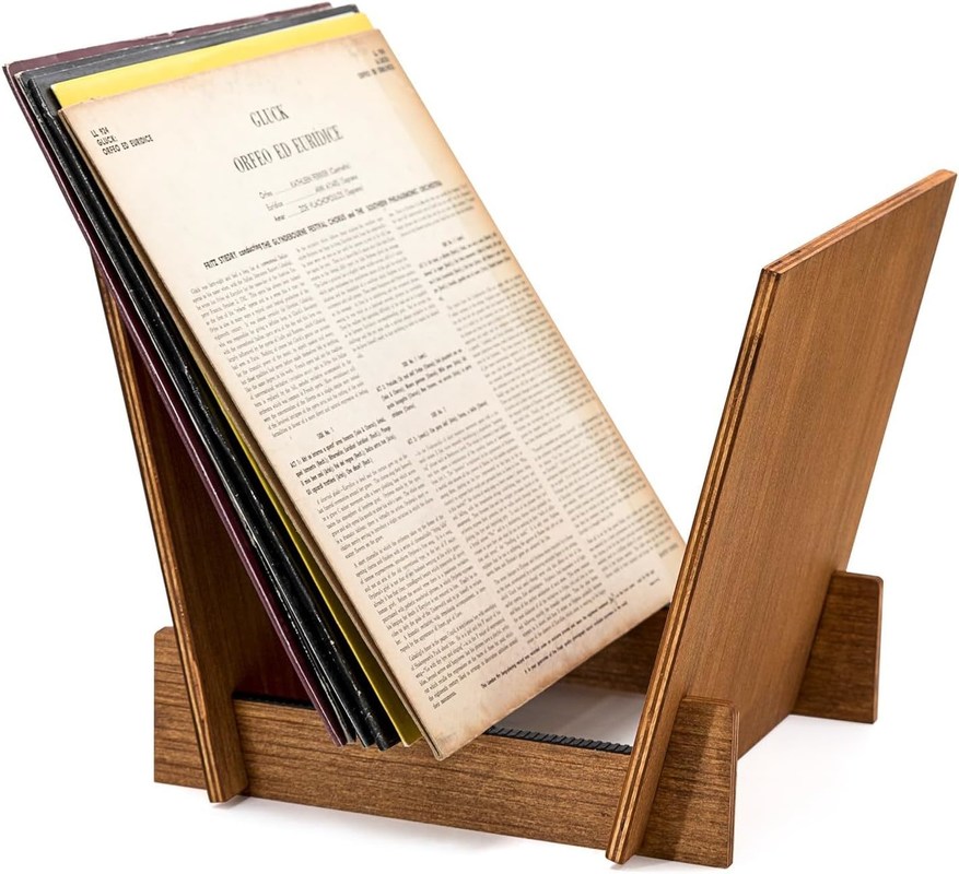 Rack non pieghevole per LP Dischi vinilici Dischi di archiviazione Display stand