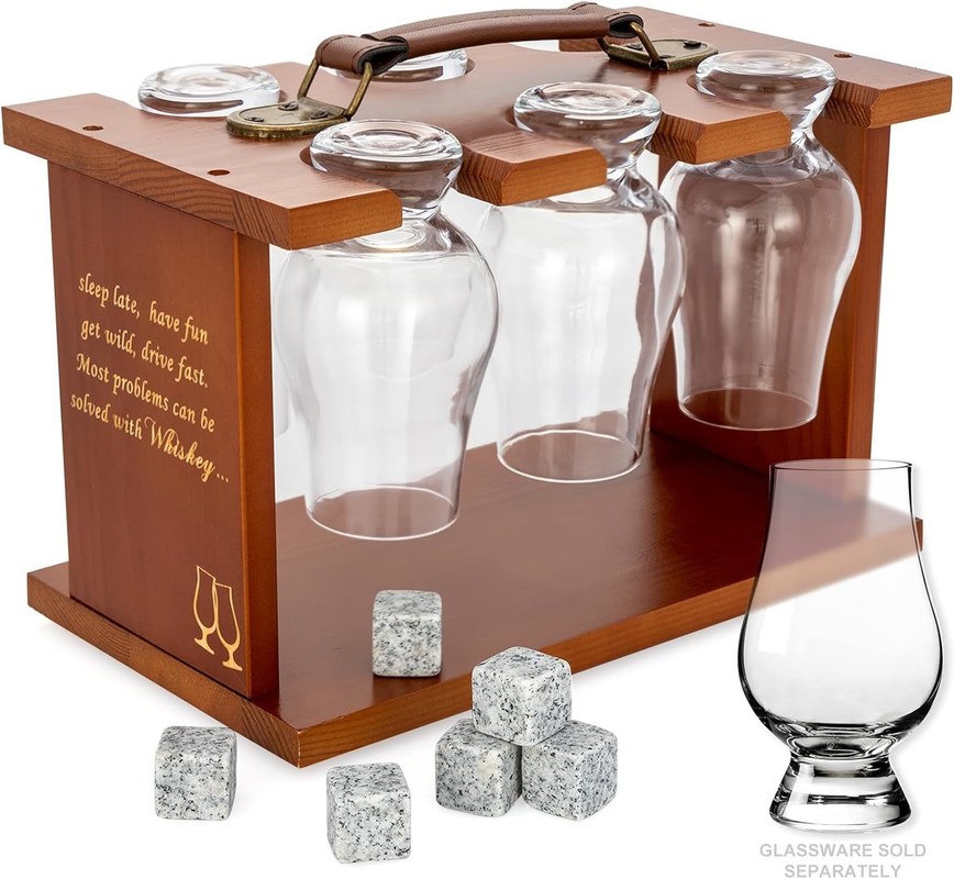 Tenitore di asciugatura di vetri verniciati a livello singolo per bicchieri di degustazione del bourbon whisky