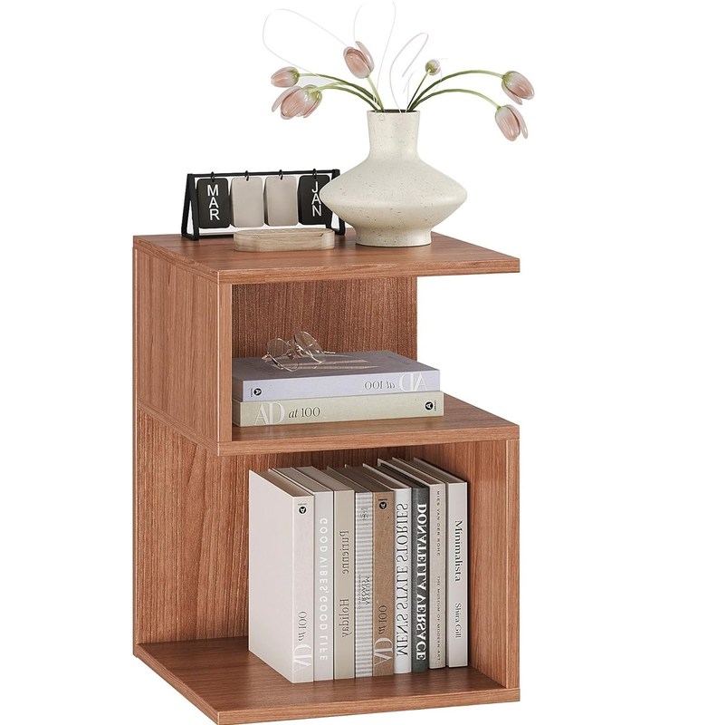 Piccoli spazi Arredamento per camera da letto Minimalista 3 Livello Tavolo di fine con deposito aperto Tavolo a letto