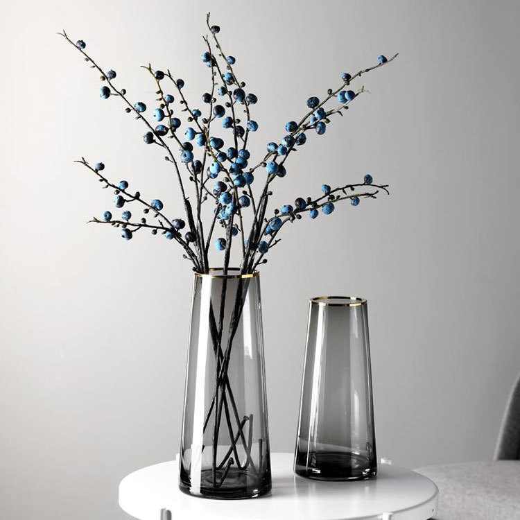 Vaso decorativo di fiori di lusso stile di design moderno per le nozze su piani alti