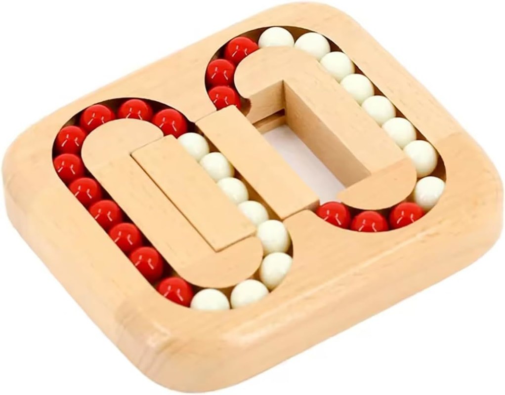 Unisex 202405 Legno Piastrelle Labirinto del cervello Gioco per anziani Adulti più anziani Giocattoli di puzzle facili per l'Alzheimer