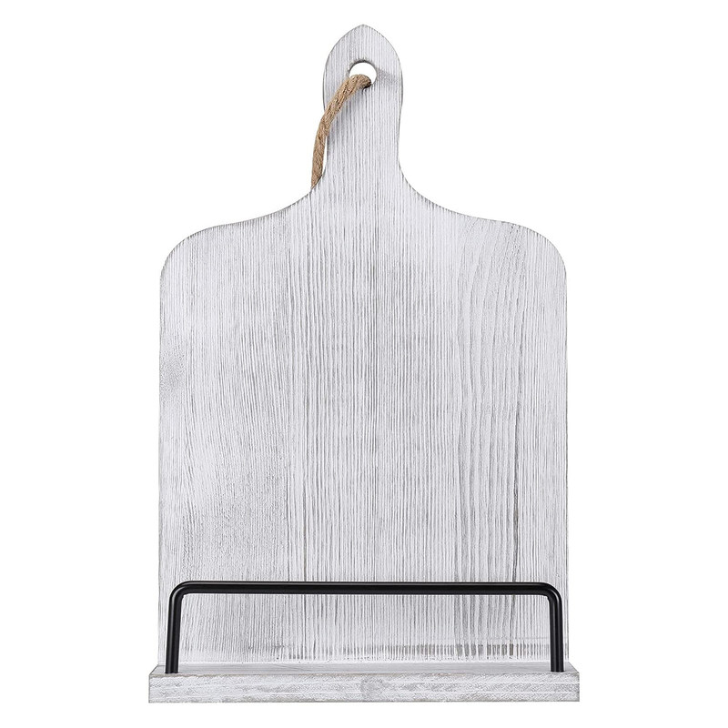 Leggi senza sforzo le tue ricette con questo portalibro di ricette in legno rustico regolabile