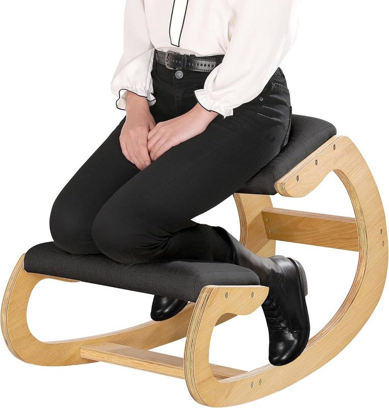 Ergonomic Kneeling Rocking Knee Chair Modern Vertical Posture Chair for Home Stool Ottoman
