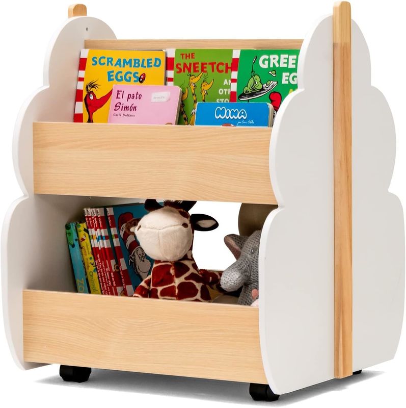Libreria per bambini Reggio di libri in legno per bambini
