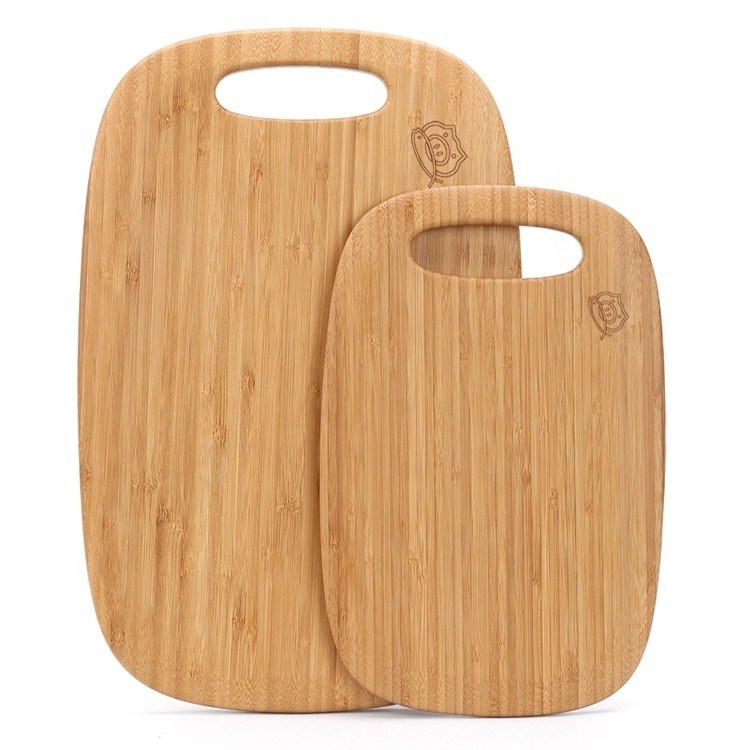 Piccoli vassoi per il tavolo da taglio di legumi di formaggio di bambù biologico 2 pezzi per cucina