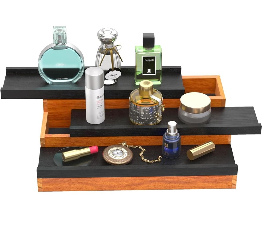 Organizzatore di stand a Colonia a tre livelli per tutte le stagioni con spazio di stoccaggio nascosto e tipo di stand