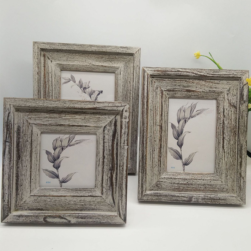 In legno quadri da 4" 6" 7" in stile rustico personalizzato scolpito a mano con colore semplice