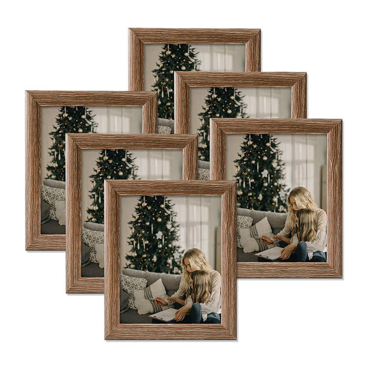 Decorazione per la casa Grandi decorazioni murali Cornice fotografica in ferro con stampa personalizzata in legno