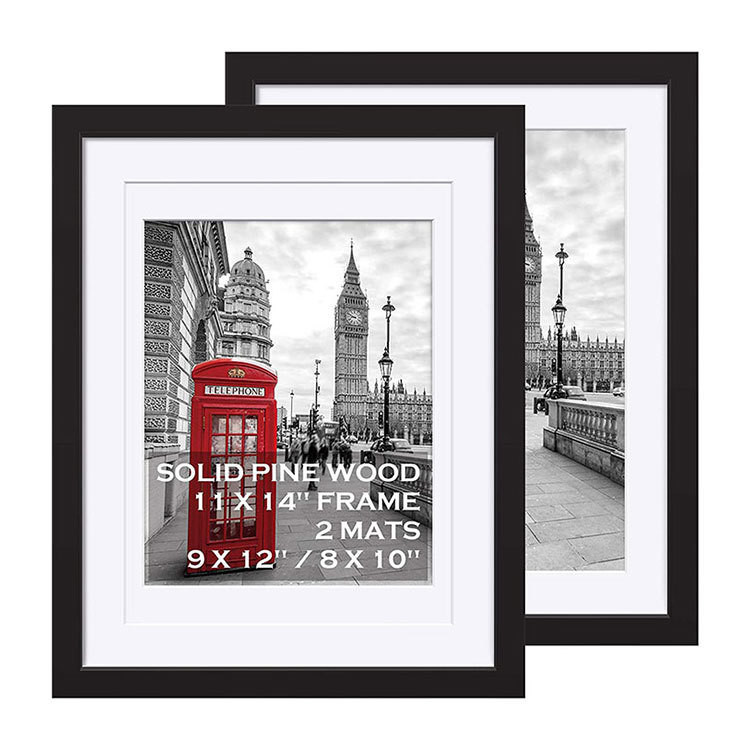 11x14" Home Semplice Stile Moderno In Legno Nero Foto Cornice in MDF Stain Color