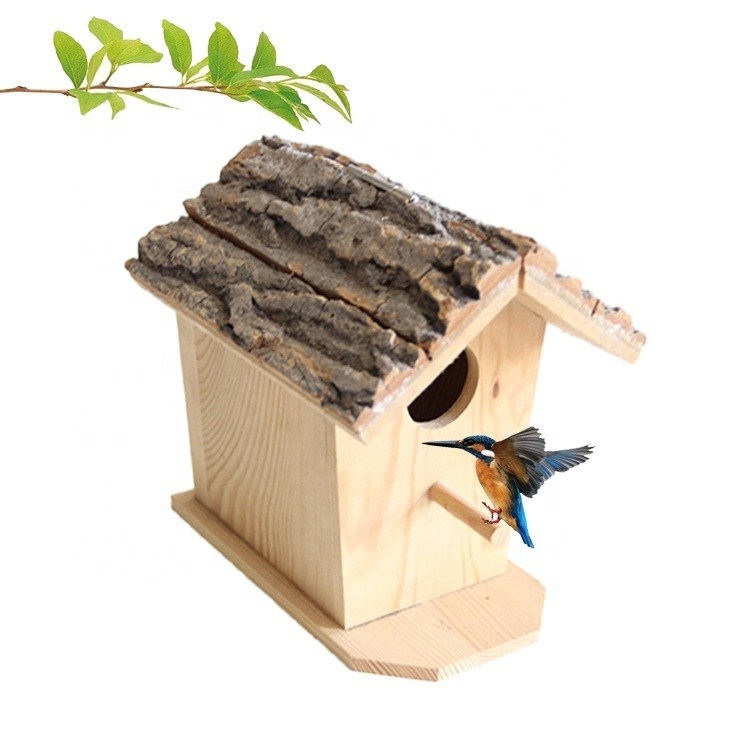 Casa per uccelli in legno fatta a mano per la decorazione del giardino Tipo di articolo Altro colorato